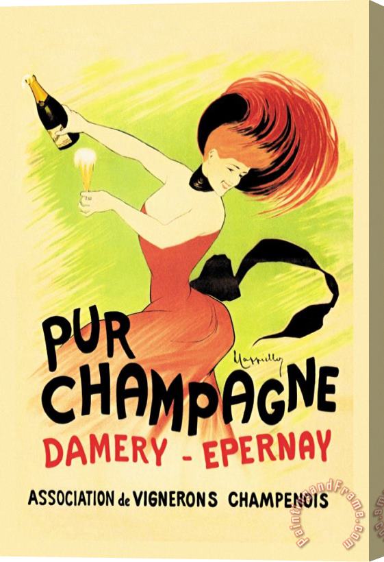 Leonetto Cappiello Pur Champagne Stretched Canvas Painting / Canvas Art
