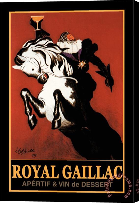 Leonetto Cappiello Royal Gaillac Henry Iv Stretched Canvas Print / Canvas Art