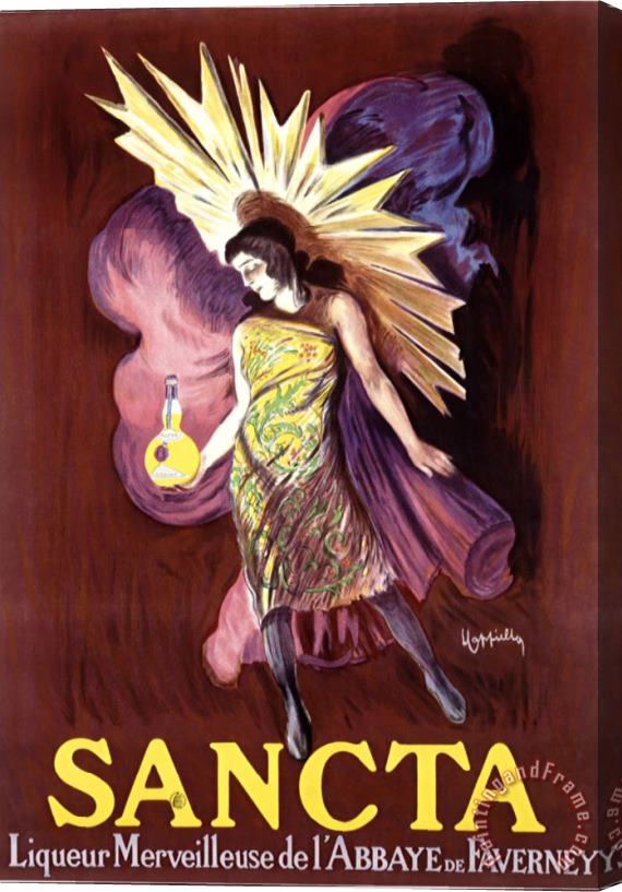 Leonetto Cappiello Sancta Liqueur Merveilleuse Stretched Canvas Print / Canvas Art