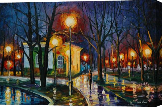 Leonid Afremov After The Rain Stretched Canvas Painting / Canvas Art