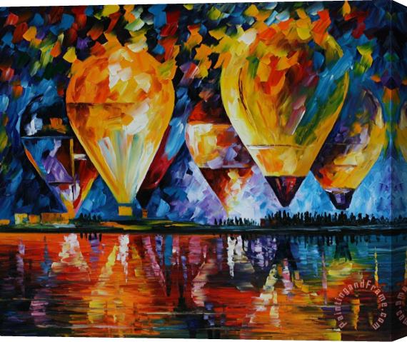 Leonid Afremov Air Festival Stretched Canvas Painting / Canvas Art