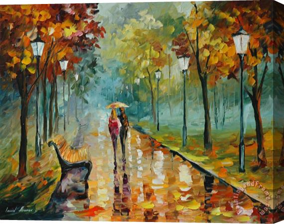 Leonid Afremov Autumn Leafs Stretched Canvas Painting / Canvas Art