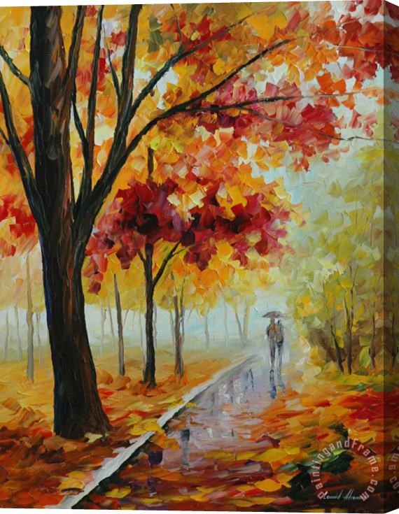 Leonid Afremov Autumn Mood Stretched Canvas Painting / Canvas Art