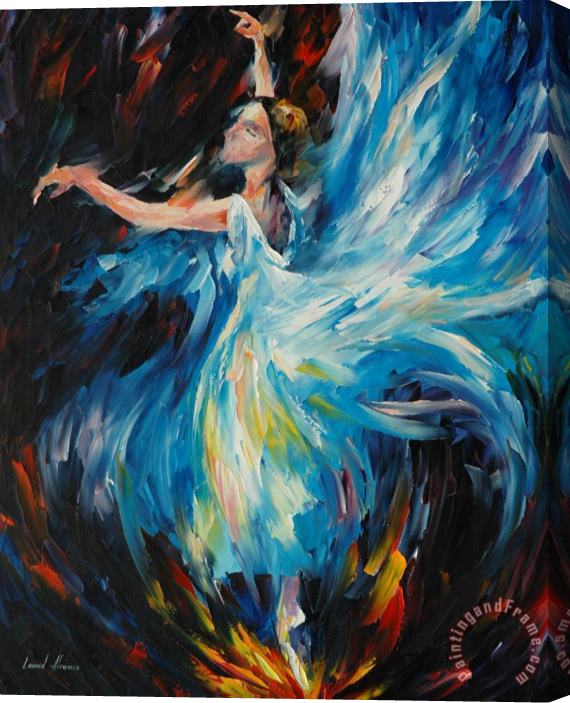 Leonid Afremov Blue Wave Stretched Canvas Print / Canvas Art