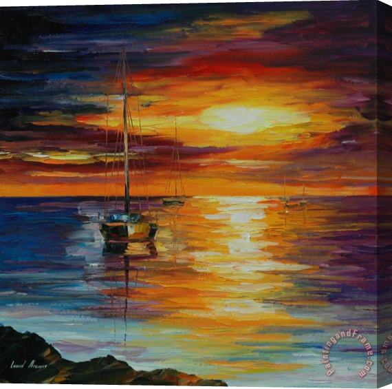 Leonid Afremov Calm Sea Stretched Canvas Print / Canvas Art