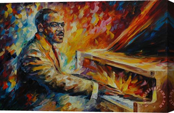 Leonid Afremov Count Basie Stretched Canvas Painting / Canvas Art