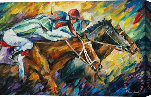 Leonid Afremov Dead Heat Stretched Canvas Painting / Canvas Art