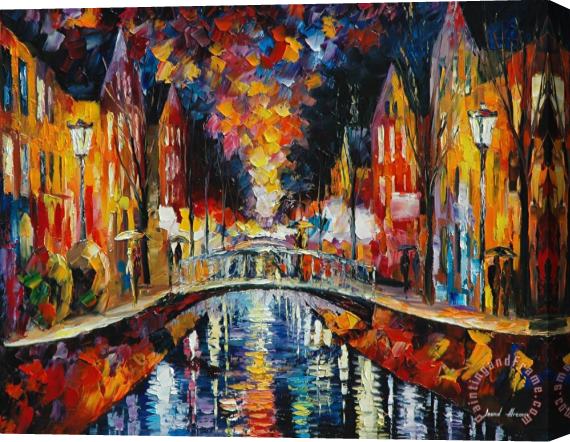 Leonid Afremov Fascinating Evening Stretched Canvas Painting / Canvas Art