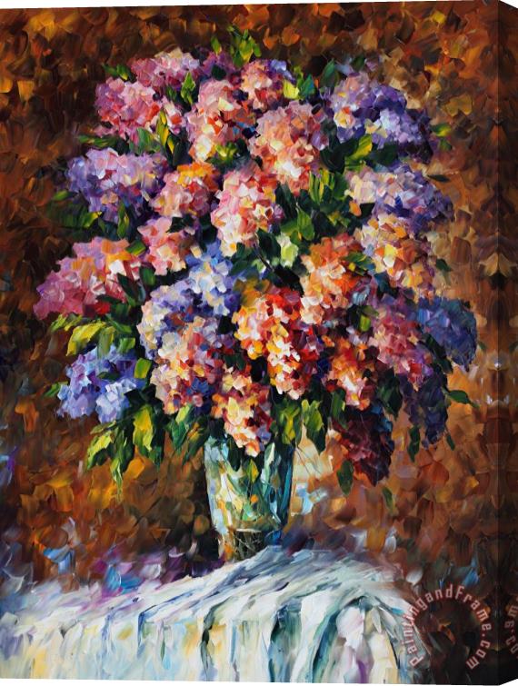 Leonid Afremov Flowers Stretched Canvas Print / Canvas Art