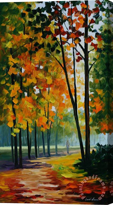 Leonid Afremov Hot Noon In The Forest Stretched Canvas Painting / Canvas Art