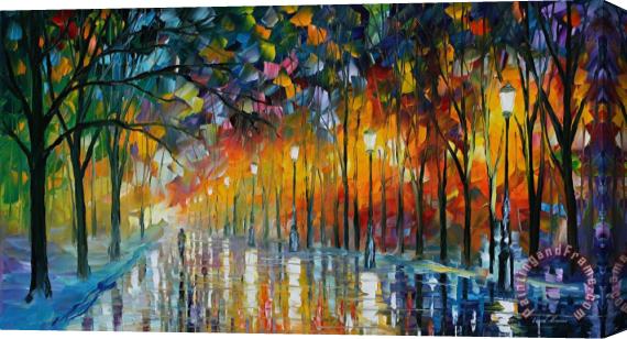 Leonid Afremov Ice Reflections Stretched Canvas Painting / Canvas Art