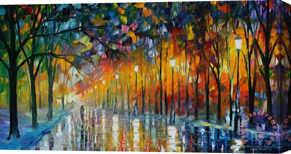 Leonid Afremov Ice Reflections Stretched Canvas Print / Canvas Art