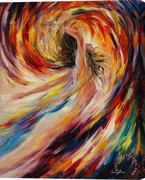 Leonid Afremov In The Vortex Of Passion Stretched Canvas Painting / Canvas Art