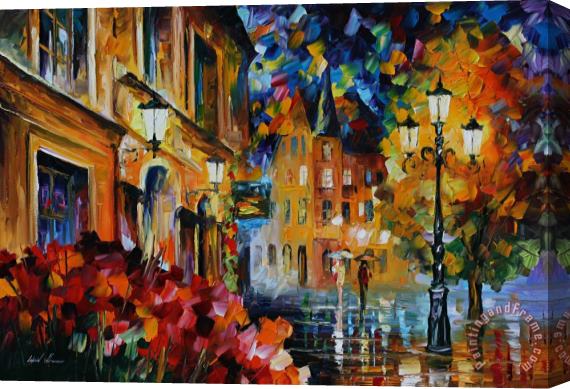 Leonid Afremov Lucky Night Stretched Canvas Painting / Canvas Art