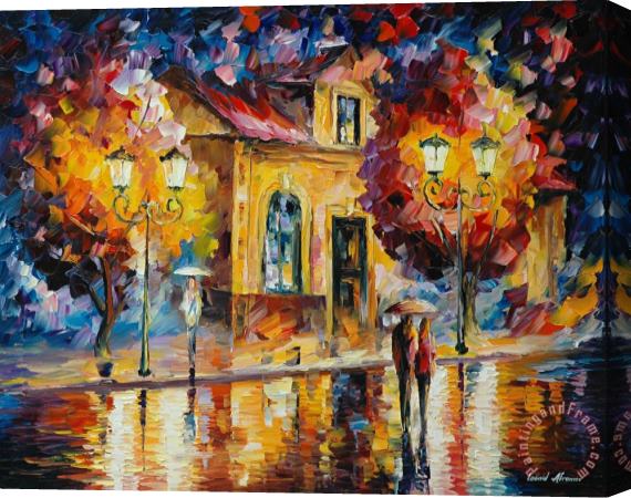 Leonid Afremov Night Silence Stretched Canvas Painting / Canvas Art