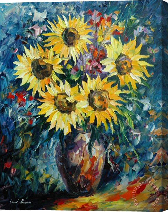Leonid Afremov Night Sun Stretched Canvas Print / Canvas Art