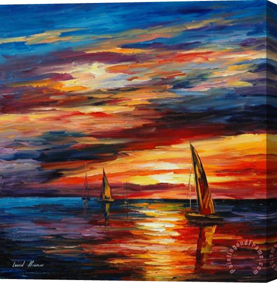 Leonid Afremov On The Horizon Stretched Canvas Painting / Canvas Art