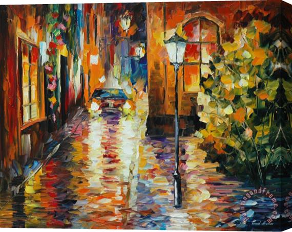 Leonid Afremov Paying A Visit Stretched Canvas Painting / Canvas Art