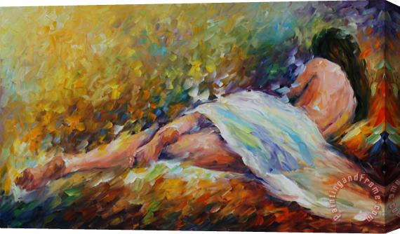 Leonid Afremov Resting Stretched Canvas Print / Canvas Art