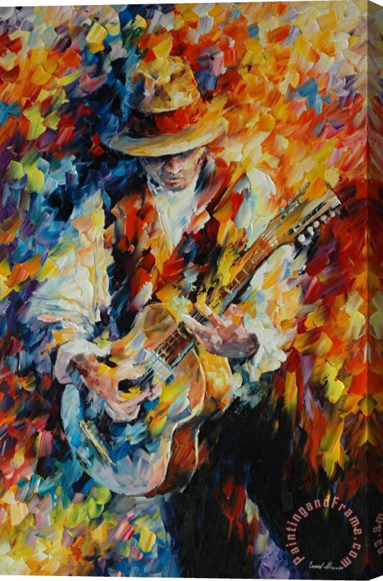 Leonid Afremov Sing My Guitar Stretched Canvas Painting / Canvas Art