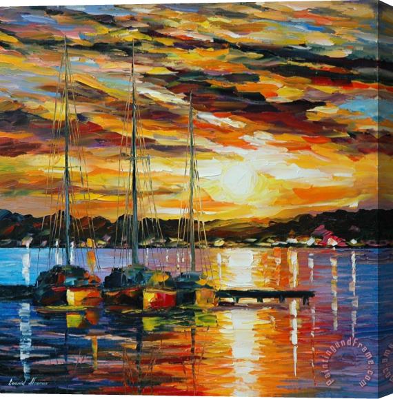 Leonid Afremov Southern Sunset Stretched Canvas Print / Canvas Art
