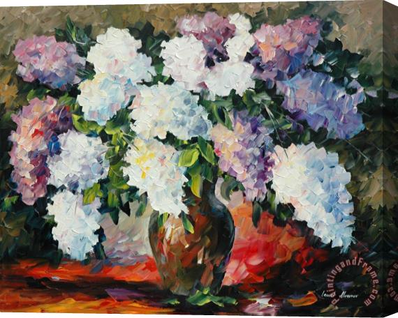 Leonid Afremov Spring Lilac Stretched Canvas Print / Canvas Art