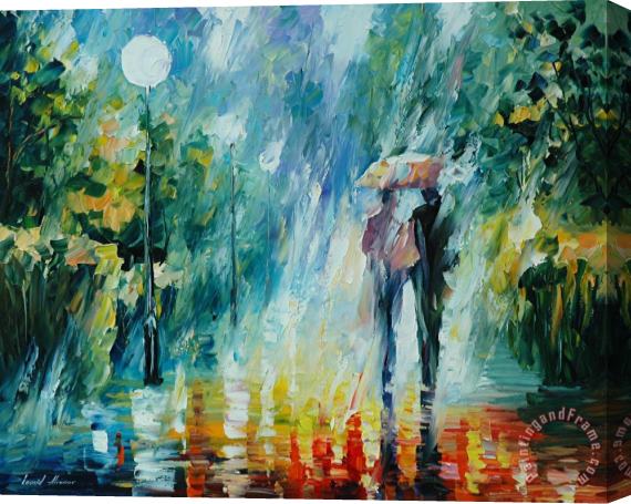 Leonid Afremov Summer Rain Stretched Canvas Painting / Canvas Art