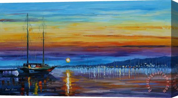 Leonid Afremov Sunset Over Eternity Stretched Canvas Painting / Canvas Art