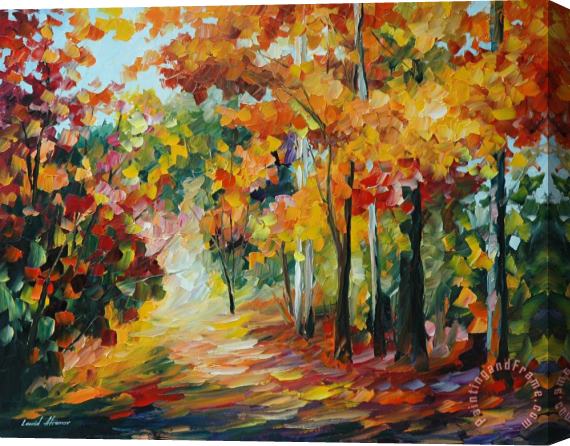 Leonid Afremov Sweet Fall Stretched Canvas Painting / Canvas Art