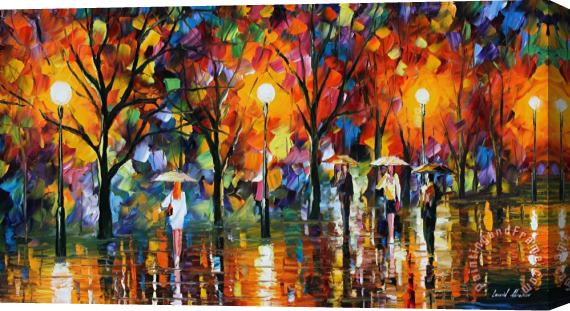Leonid Afremov The Song Of Rain Stretched Canvas Print / Canvas Art