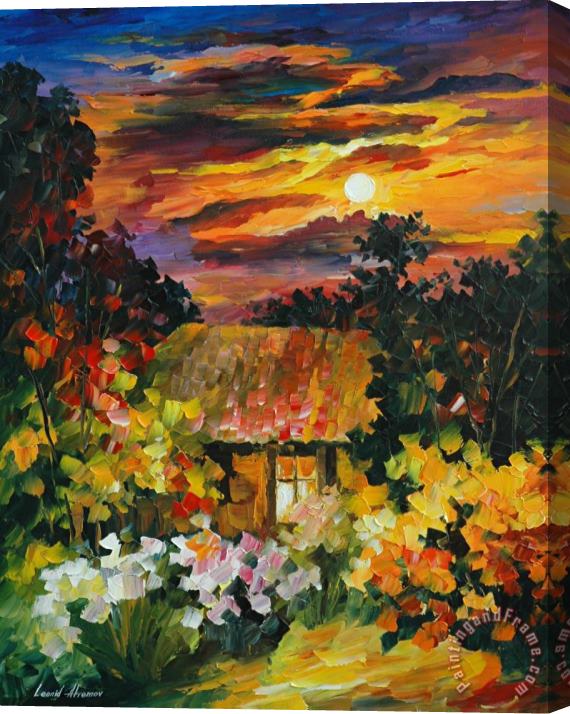Leonid Afremov Under The Moon Light Stretched Canvas Painting / Canvas Art