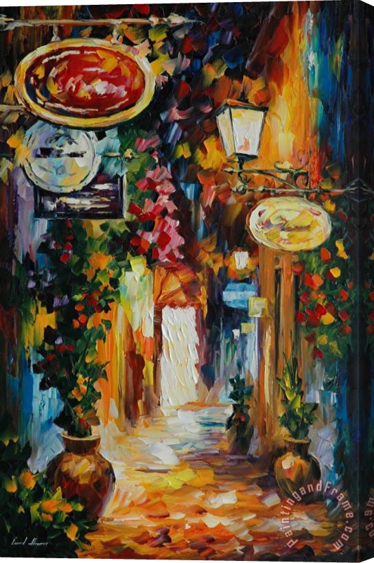 Leonid Afremov Vibration Of The Time Stretched Canvas Print / Canvas Art