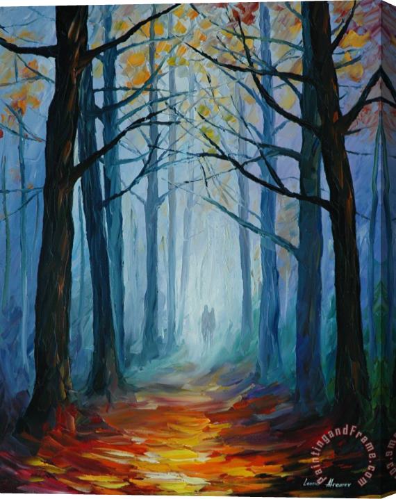 Leonid Afremov Wise Forest Stretched Canvas Print / Canvas Art