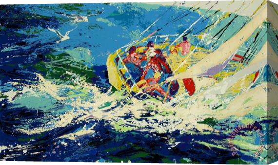 Leroy Neiman Aegean Sailing Stretched Canvas Painting / Canvas Art