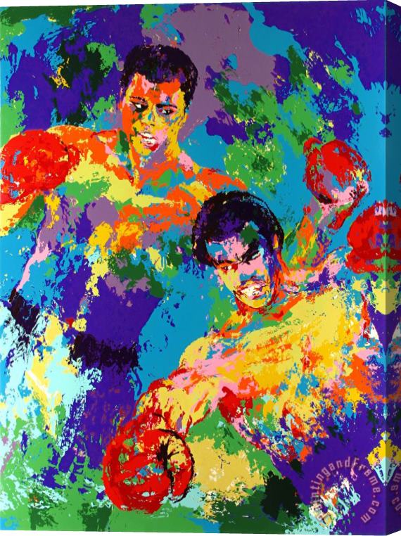 Leroy Neiman Ali Forman Zaire Stretched Canvas Painting / Canvas Art