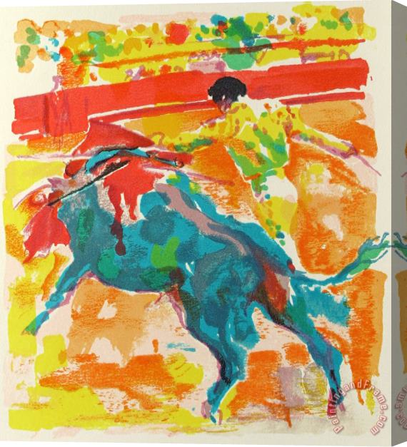 Leroy Neiman Bull Fight Stretched Canvas Print / Canvas Art