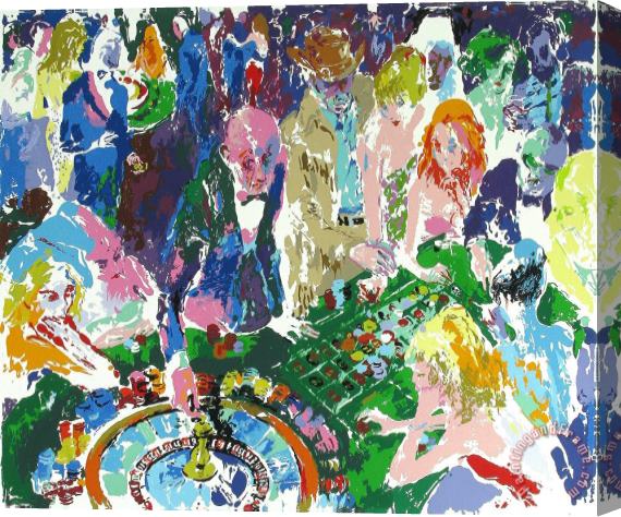 Leroy Neiman Casino Stretched Canvas Painting / Canvas Art