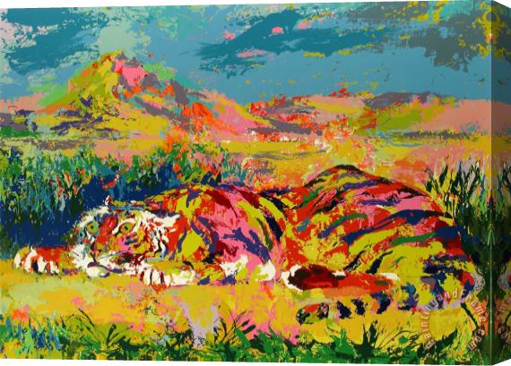 Leroy Neiman Delacroix's Tiger Stretched Canvas Print / Canvas Art