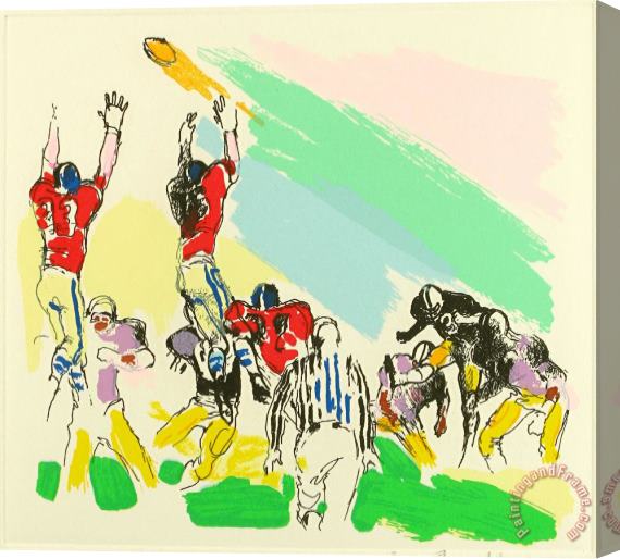 Leroy Neiman Field Goal Stretched Canvas Print / Canvas Art