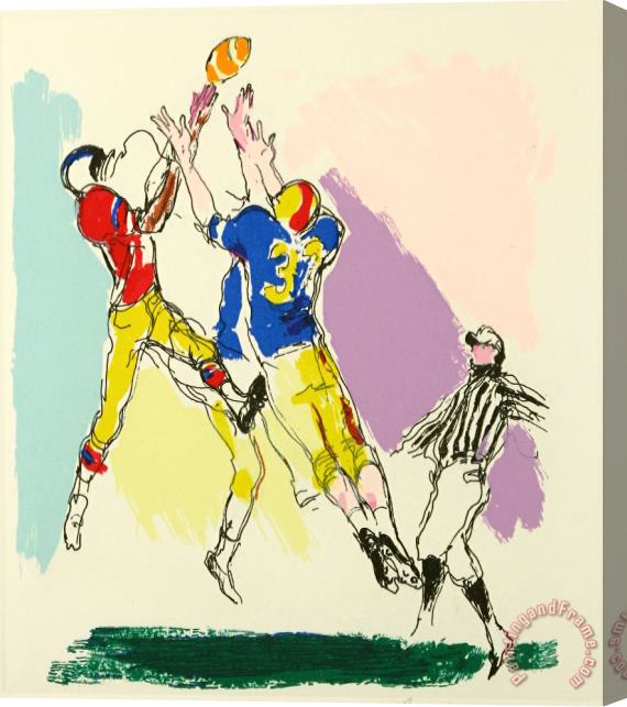 Leroy Neiman Football Suite II Stretched Canvas Print / Canvas Art
