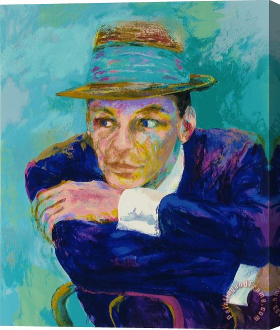 Leroy Neiman Frank Sinatra The Voice Stretched Canvas Print / Canvas Art