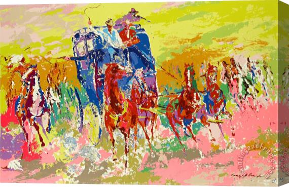 Leroy Neiman Homage to Remington Stretched Canvas Painting / Canvas Art
