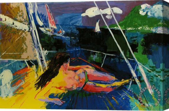 Leroy Neiman Jour Du Soleil Stretched Canvas Print / Canvas Art
