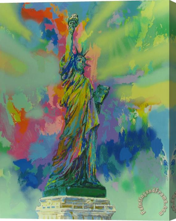 Leroy Neiman Lady Liberty Stretched Canvas Painting / Canvas Art