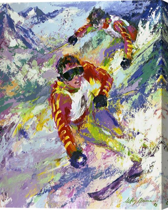 Leroy Neiman Mahre Twins Stretched Canvas Painting / Canvas Art