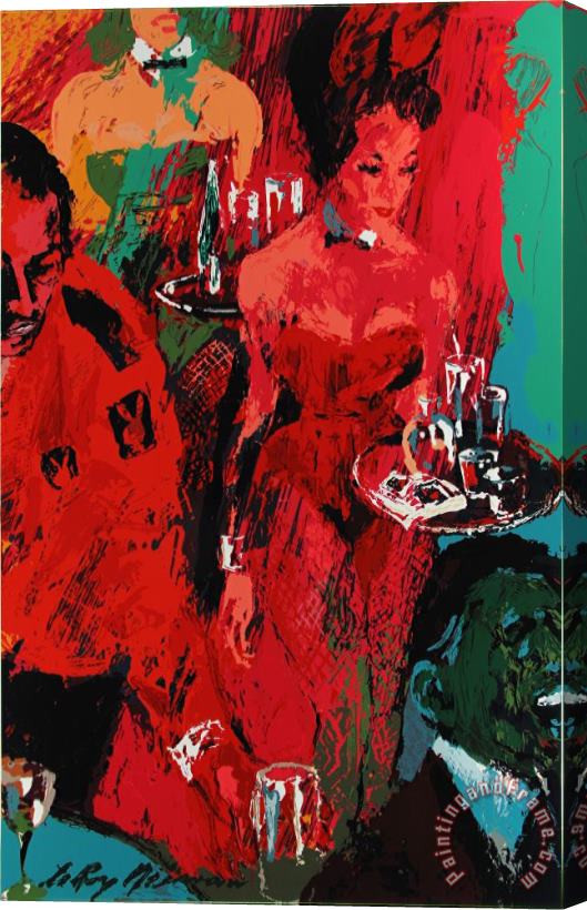 Leroy Neiman Playboy Club Stretched Canvas Painting / Canvas Art