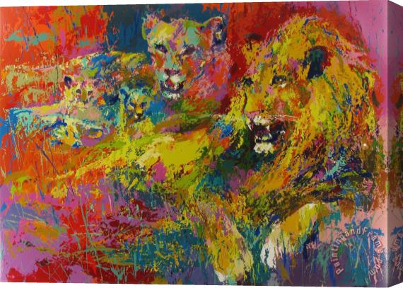 Leroy Neiman Royal Family Stretched Canvas Print / Canvas Art