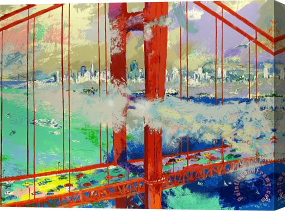 Leroy Neiman San Francisco by Day Stretched Canvas Painting / Canvas Art