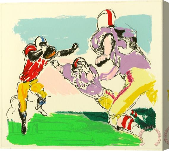 Leroy Neiman Scampering Back Stretched Canvas Print / Canvas Art