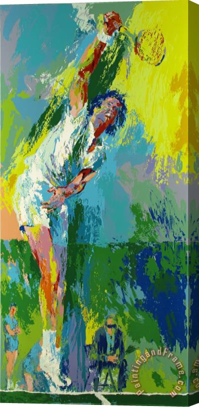Leroy Neiman Sun Serve Stretched Canvas Painting / Canvas Art